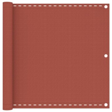 Vidaxl Balkonsko platno terakota 90x400 cm HDPE