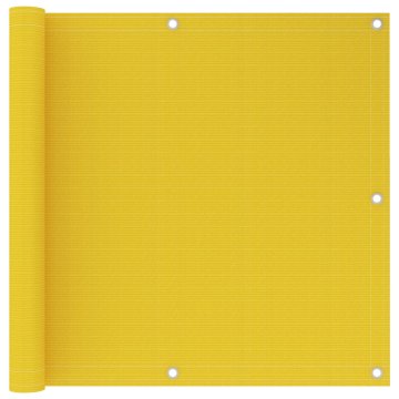 Vidaxl Balkonsko platno rumeno 90x600 cm HDPE