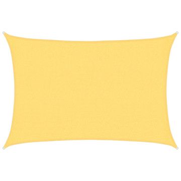 Vidaxl Senčno jadro 160 g/m² bež 2,5x4 m HDPE