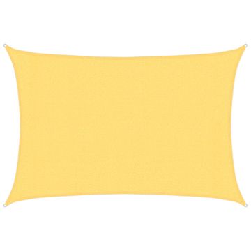 Vidaxl Senčno jadro 160 g/m² bež 3x4 m HDPE
