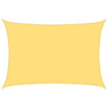 Vidaxl Senčno jadro 160 g/m² bež 4x5 m HDPE