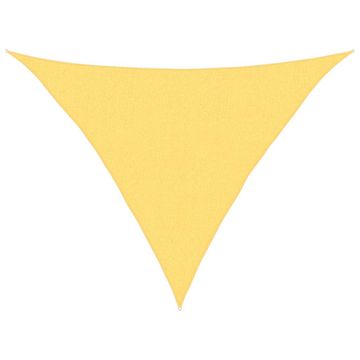 Vidaxl Senčno jadro 160 g/m² bež 2,5x2,5x3,5 m HDPE