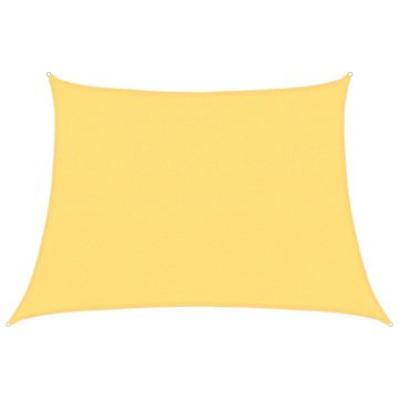 Vidaxl Senčno jadro 160 g/m² bež 4/5x3 m HDPE