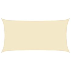 Vidaxl Senčno jadro 160 g/m² krem 4x7 m HDPE