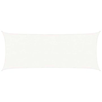 Vidaxl Senčno jadro 160 g/m² belo 2x5 m HDPE