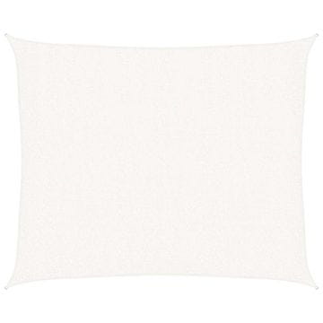 Vidaxl Senčno jadro 160 g/m² belo 2,5x3 m HDPE