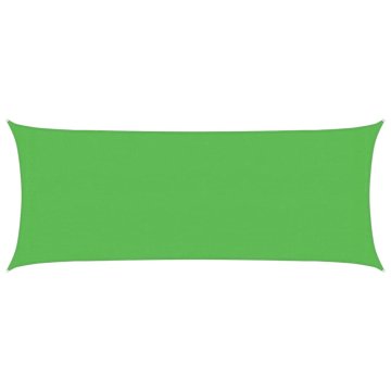 Vidaxl Senčno jadro 160 g/m² svetlo zeleno 2x5 m HDPE