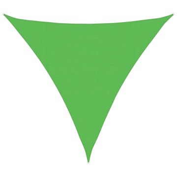 Vidaxl Senčno jadro 160 g/m² svetlo zeleno 4,5x4,5x4,5 m HDPE