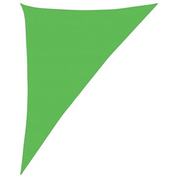 Vidaxl Senčno jadro 160 g/m² svetlo zeleno 4x5x6,8 m HDPE
