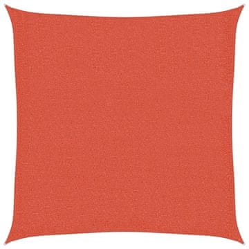 Vidaxl Senčno jadro 160 g/m² kvadratno terakota 2,5x2,5 m HDPE