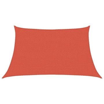 Vidaxl Senčno jadro 160 g/m² terakota 3/4x2 m HDPE