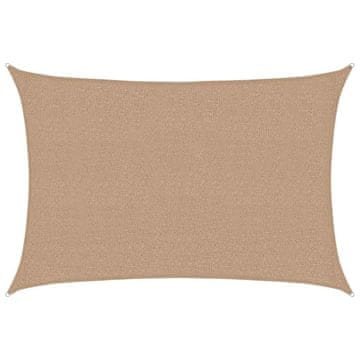 Vidaxl Senčno jadro 160 g/m² taupe 2,5x3,5 m HDPE