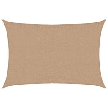 Vidaxl Senčno jadro 160 g/m² taupe 4x5 m HDPE