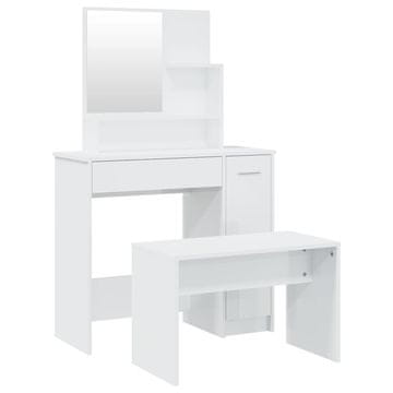 Vidaxl Toaletna mizica komplet 86,5x35x136 cm