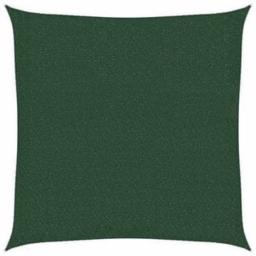 Vidaxl Senčno jadro 160 g/m² temno zeleno 2x2,5 m HDPE