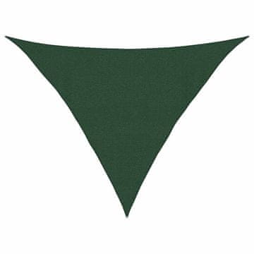Vidaxl Senčno jadro 160 g/m² temno zeleno 4x4x5,8 m HDPE
