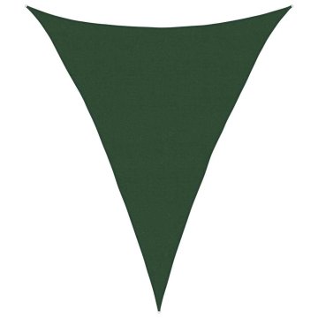 Vidaxl Senčno jadro 160 g/m² temno zeleno 5x6x6 m HDPE