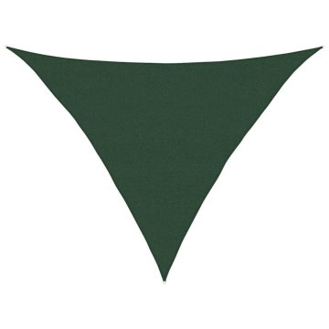 Vidaxl Senčno jadro 160 g/m² temno zeleno 5x5x6 m HDPE