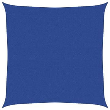 Vidaxl Senčno jadro 160 g/m² kvadratno modro 5x5 m HDPE