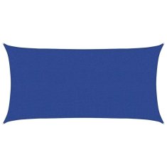 Vidaxl Senčno jadro 160 g/m² modro 2,5x4,5 m HDPE
