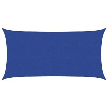 Vidaxl Senčno jadro 160 g/m² modro 2,5x4,5 m HDPE