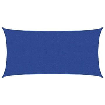 Vidaxl Senčno jadro 160 g/m² pravokotno modro 2,5x5 m HDPE