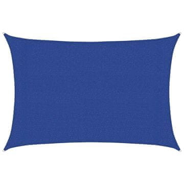 Vidaxl Senčno jadro 160 g/m² pravokotno modro 3x5 m HDPE