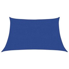 Vidaxl Senčno jadro 160 g/m² modro 3/4x2 m HDPE