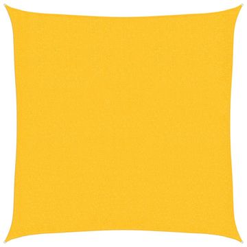 Vidaxl Senčno jadro 160 g/m² rumeno 2,5x2,5 m HDPE