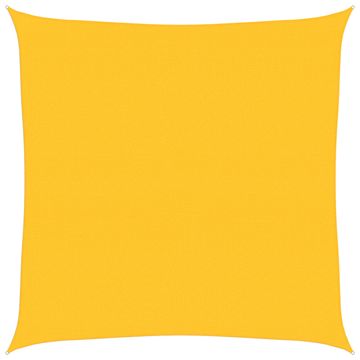 Vidaxl Senčnik jadro 160 g/m² kvadratno rumeno 6x6 m HDPE