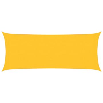 Vidaxl Senčno jadro 160 g/m² rumeno 2x5 m HDPE