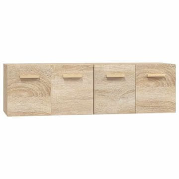 Vidaxl Stenska omarica 2 kosa sonoma hrast 60x36,5x35 cm inžen. les