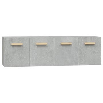 Vidaxl Stenska omarica 2 kosa betonsko siva 60x36,5x35 cm inžen. les