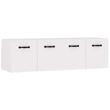 Vidaxl Stenska omarica 2 kosa bela 80x35x36,5 cm konstruiran les