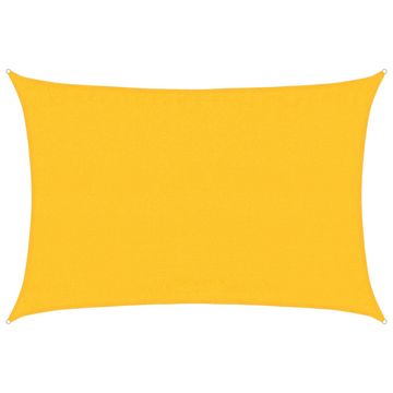 Vidaxl Senčno jadro 160 g/m² pravokotno rumeno 3,5x5 m HDPE