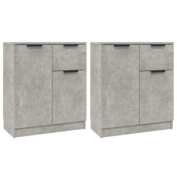 Vidaxl Komoda 2 kosa 60x30x70 cm konstruiran les