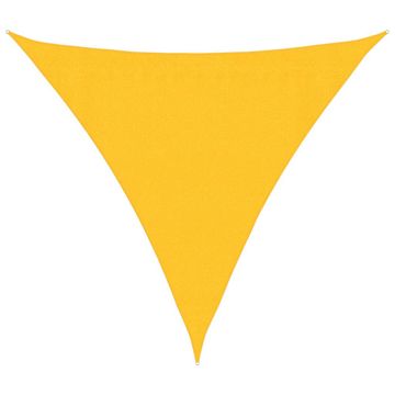 Vidaxl Senčno jadro 160 g/m² rumeno 3,6x3,6x3,6 m HDPE