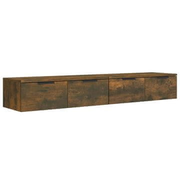 Vidaxl Stenska omarica 2 kosa 68x30x20 cm inženirski les