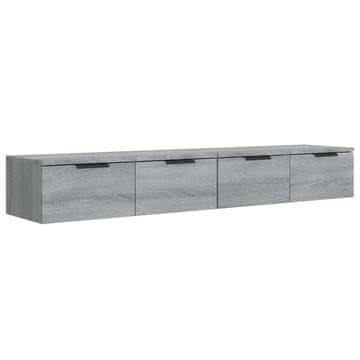 Vidaxl Stenska omarica 2 kosa 68x30x20 cm inženirski les