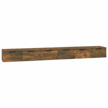 Vidaxl Stenska omarica 2 kosa 102x30x20 cm inženirski les