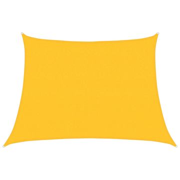 Vidaxl Senčnik jadro 160 g/m² trapezno rumeno 4/5x3 m HDPE
