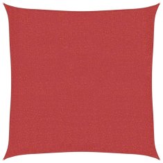 Vidaxl Senčno jadro 160 g/m² rdeče 2,5x2,5 m HDPE