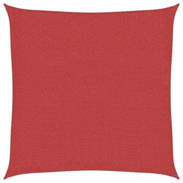 Vidaxl Senčno jadro 160 g/m² rdeče 2,5x2,5 m HDPE
