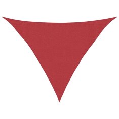 Vidaxl Senčno jadro 160 g/m² rdeče 3,5x3,5x4,9 m HDPE