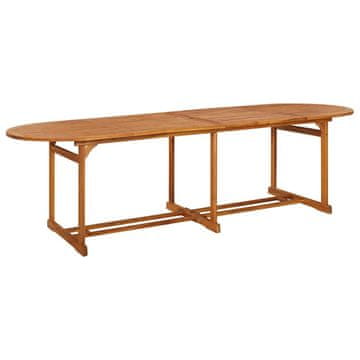 Vidaxl Vrtna jedilna miza 280x90x75 cm trden akacijev les