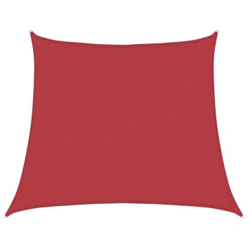 Vidaxl Senčno jadro 160 g/m² rdeče 4/5x4 m HDPE