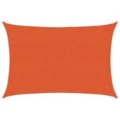 Vidaxl Senčno jadro 160 g/m² oranžno 2x2,5 m HDPE