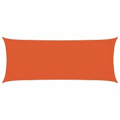 Vidaxl Senčno jadro 160 g/m² oranžno 2x5 m HDPE