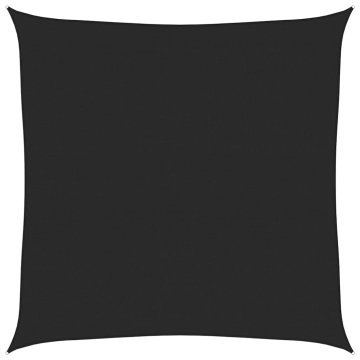 Vidaxl Senčno jadro 160 g/m² črno 7x7 m HDPE