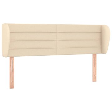 Vidaxl Vzglavje z ušesi krem 147x23x78/88 cm blago
